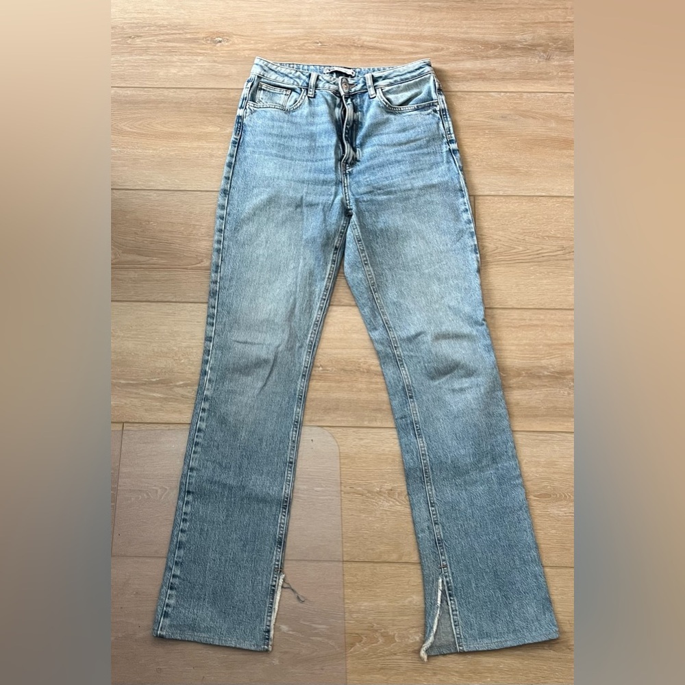 Zara Flare Slit Jeans